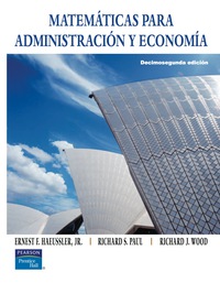 Cover image: Matemáticas para administración y economía 12th edition 9789702611479