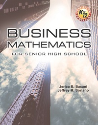 Cover image: Business Mathematics for Senior High School 1st edition 9789719806080