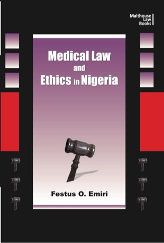 Cover image: Medical Law and Ethics in Nigeria 1st edition 9789788422334