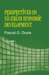 Omslagafbeelding: Perspectives on Nigeria's Economic Development Volume I 9789788431190