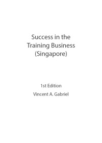 表紙画像: Success In the Training Business