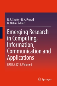 Omslagafbeelding: Emerging Research in Computing, Information, Communication and Applications 9789811002861