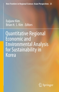 Imagen de portada: Quantitative Regional Economic and Environmental Analysis for Sustainability in Korea 9789811002984