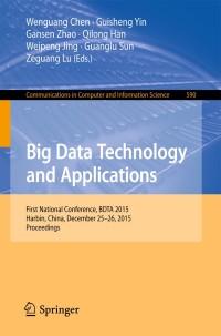 Cover image: Big Data Technology and Applications 9789811004568