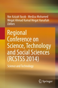 表紙画像: Regional Conference on Science, Technology and Social Sciences (RCSTSS 2014) 9789811005329