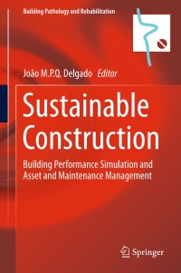 Cover image: Sustainable Construction 9789811006500