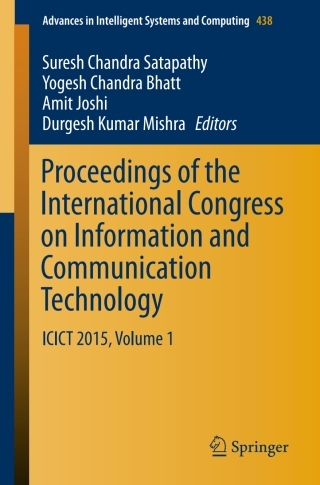 Cover image: Proceedings of the International Congress on Information and Communication Technology 9789811007668