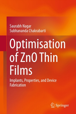 Cover image: Optimisation of ZnO Thin Films 9789811008085