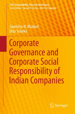 Imagen de portada: Corporate Governance and Corporate Social Responsibility of Indian Companies 9789811009242