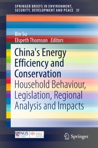 Cover image: China's Energy Efficiency and Conservation 9789811009273