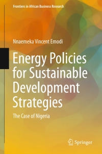 Cover image: Energy Policies for Sustainable Development Strategies 9789811009730
