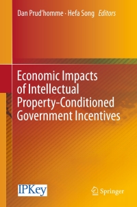 Cover image: Economic Impacts of Intellectual Property-Conditioned Government Incentives 9789811011177