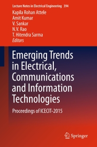 Immagine di copertina: Emerging Trends in Electrical, Communications and Information Technologies 9789811015380