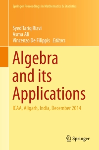 Imagen de portada: Algebra and its Applications 9789811016509