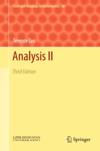 Cover image: Analysis II 3rd edition 9789811018039