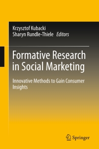 Imagen de portada: Formative Research in Social Marketing 9789811018275