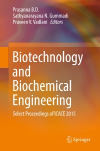 Titelbild: Biotechnology and Biochemical Engineering 9789811019197