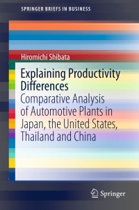 Cover image: Explaining Productivity Differences 9789811019586