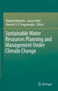 Imagen de portada: Sustainable Water Resources Planning and Management Under Climate Change 9789811020490