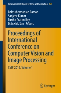 Imagen de portada: Proceedings of International Conference on Computer Vision and Image Processing 9789811021039