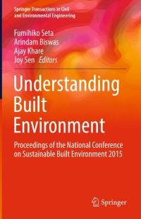 Imagen de portada: Understanding Built Environment 9789811021367