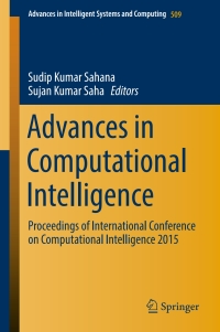Cover image: Advances in Computational Intelligence 9789811025242