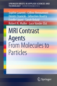 Cover image: MRI Contrast Agents 9789811025273