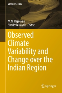 Immagine di copertina: Observed Climate Variability and Change over the Indian Region 9789811025303