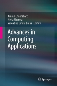 Imagen de portada: Advances in Computing Applications 9789811026294