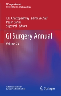 Cover image: GI Surgery Annual 9789811026775