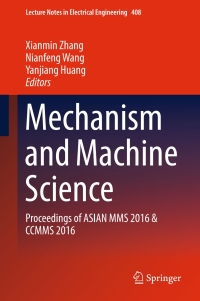 Cover image: Mechanism and Machine Science 9789811028748