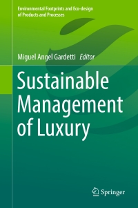 Imagen de portada: Sustainable Management of Luxury 9789811029165