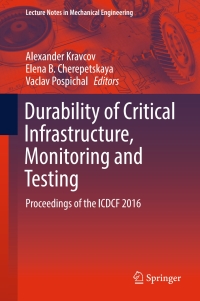 表紙画像: Durability of Critical Infrastructure, Monitoring and Testing 9789811032462