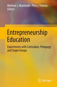 Titelbild: Entrepreneurship Education 9789811033186