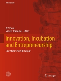 Cover image: Innovation, Incubation and Entrepreneurship 9789811033339