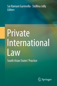 Imagen de portada: Private International Law 9789811034572