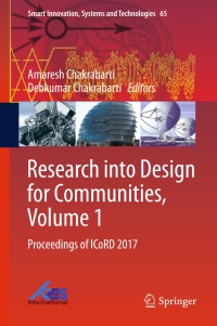 Titelbild: Research into Design for Communities, Volume 1 9789811035173