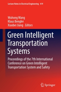 Cover image: Green Intelligent Transportation Systems 9789811035500