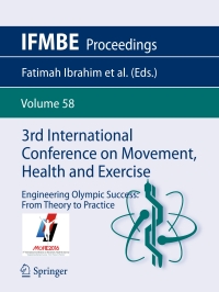 Imagen de portada: 3rd International Conference on Movement, Health and Exercise 9789811037368