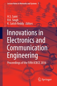 Cover image: Innovations in Electronics and Communication Engineering 9789811038112