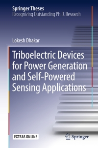 表紙画像: Triboelectric Devices for Power Generation and Self-Powered Sensing Applications 9789811038143