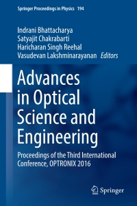 Cover image: Advances in Optical Science and Engineering 9789811039072