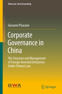 Cover image: Corporate Governance in China 9789811039102