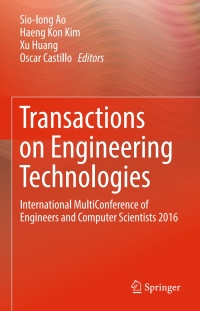 Imagen de portada: Transactions on Engineering Technologies 9789811039492