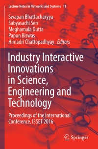 Imagen de portada: Industry Interactive Innovations in Science, Engineering and Technology 9789811039522