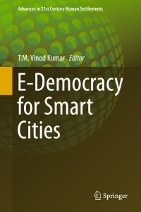 Cover image: E-Democracy for Smart Cities 9789811040344
