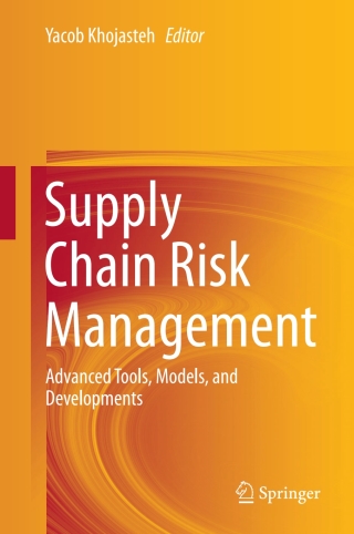 Cover image: Supply Chain Risk Management 9789811041051