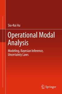 Titelbild: Operational Modal Analysis 9789811041174