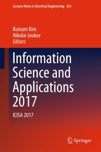 Cover image: Information Science and Applications 2017 9789811041532