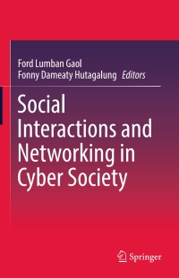Titelbild: Social Interactions and Networking in Cyber Society 9789811041891